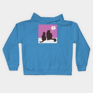 Chonk+Marcie Thinking of Love Kids Hoodie